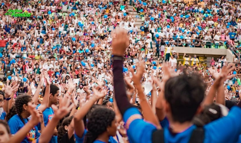 56.000 pessoas ouviram o Evangelho na Ilha de Margarita. (Foto: Festival de la Familia/Facebook)