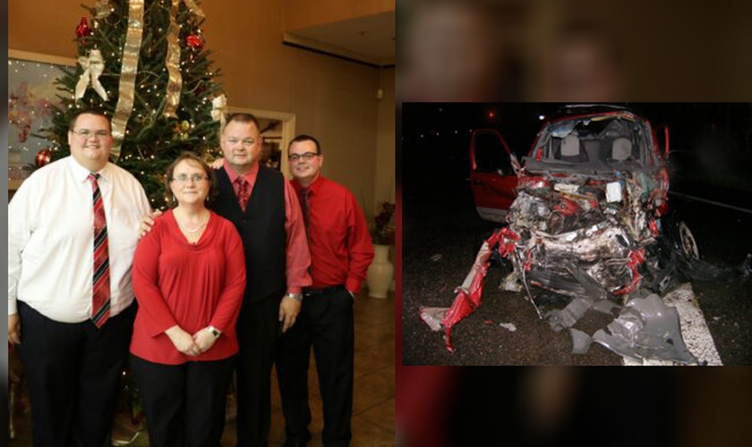 Última foto em família, antes do acidente, em 2014. (Foto: Reprodução/Montagem/God Reports)