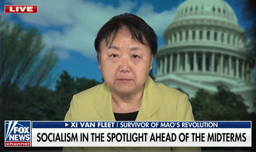 Xi Van Fleet em entrevista à Fox & Friends Weekend. (Foto: Captura de Tela/Fox News)