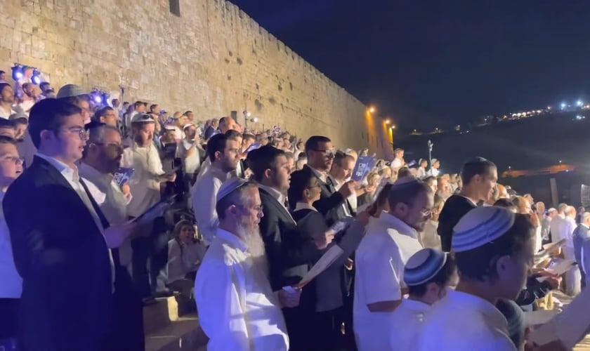 Encontro dos levitas, em Jerusalém. (Foto: Captura de tela/YouTube Joshwander)