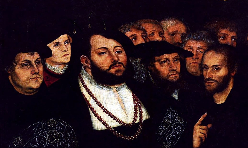 Martinho Lutero e os reformadores de Wittenberg (Lucas Cranach the Younger/1515–1586)