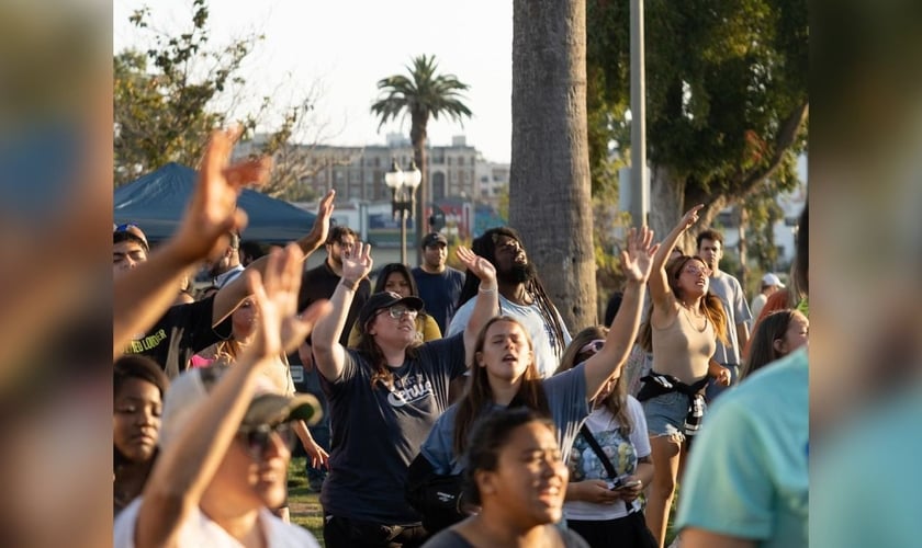 O evento evangelístico nos EUA. (Foto: Reprodução/Instagram/Every Heart Movement)