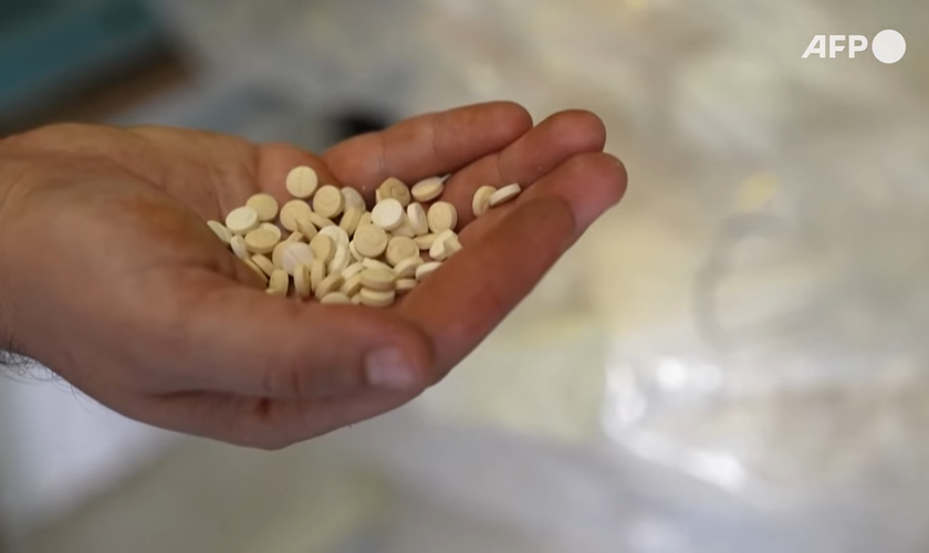 Captagon: droga é proibida na maioria dos países. (Captura de tela/YouTube/AFP)