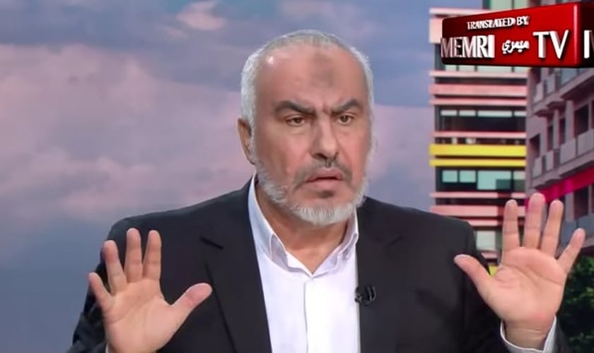 Ghazi Hamad, oficial do Hamas, em entrevista à LBC TV, uma emissora do Líbano. (Captura de tela/YouTube/MEMRI)