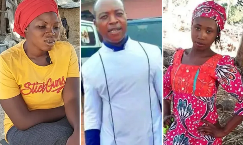 Agnes, Pr. David Musa, Leah Sharibu. (Fotos: Portas Abertas/Morning Star News)