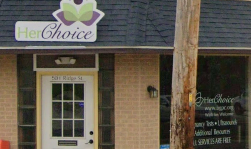 O Centro de Gravidez HerChoice em Bowling Green, Ohio. (Captura de tela/Google Maps)