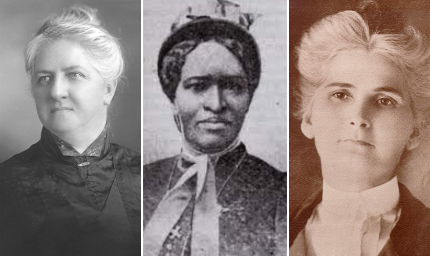 Florence Crawford, Lucy Farrow, Rachel Sizelove (Fotos: Apostolic Faith, Wikipdia)