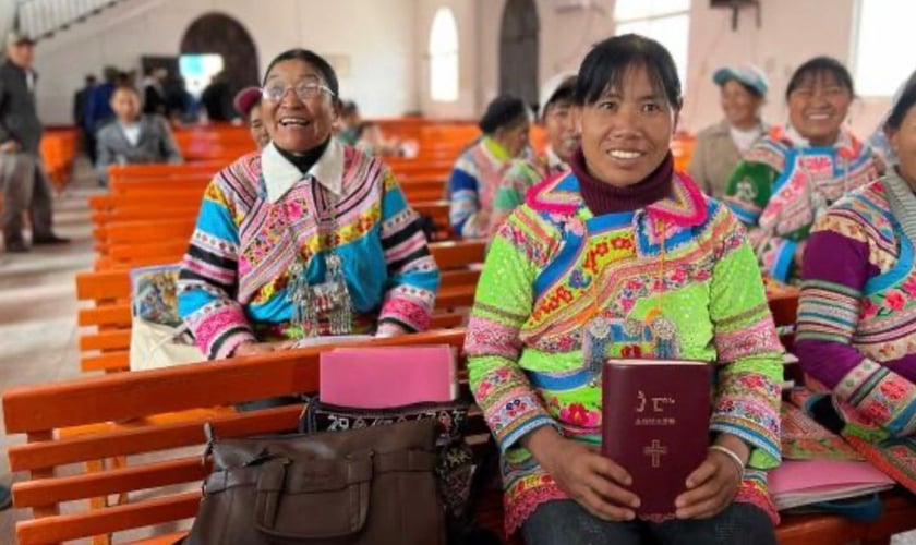 A comunidade de East Lisu. (Foto: Reprodução/Bible Society)