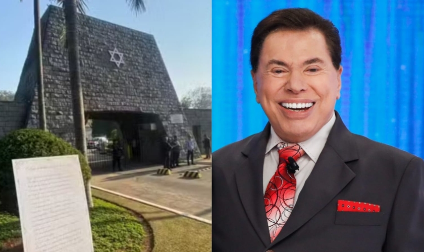 Silvio Santos foi enterrado no Cemitério Israelita do Butantã. (Foto: Reprodução/TV Globo/Wikimedia Commons/Palácio do Planalto).