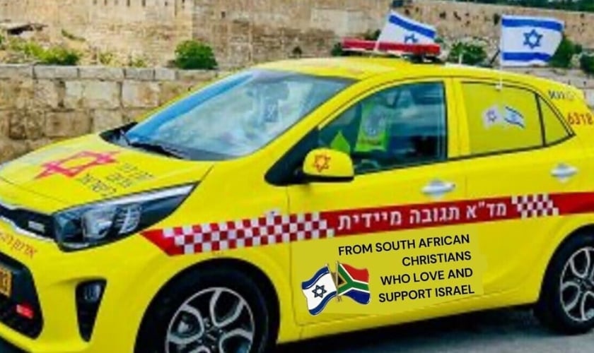 Um veículo de resposta rápida de emergência doado por cristãos sul-africanos a Israel. (Foto: Divulgação).