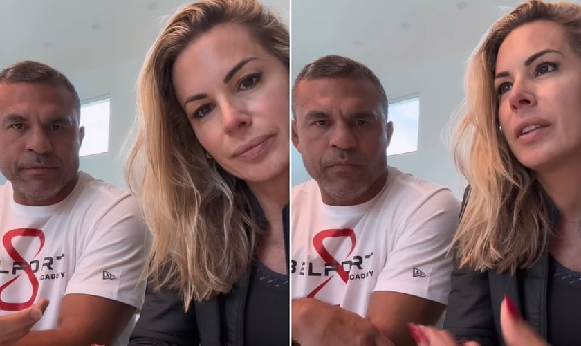 Joana Prado e Vitor Belfort. (Foto: Reprodução/Instagram/Joana Prado)