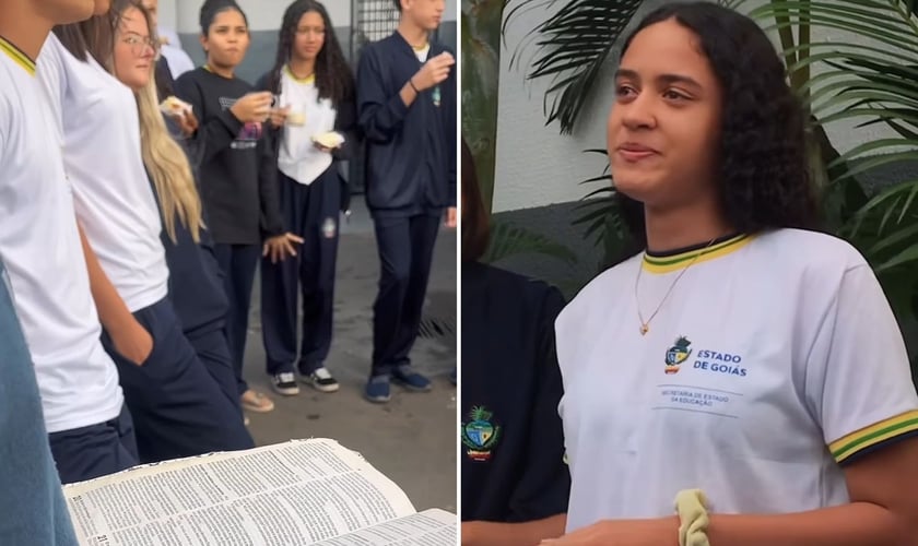 O evangelismo na escola. (Foto: Reprodução/Instagram/Cassiano Felix)