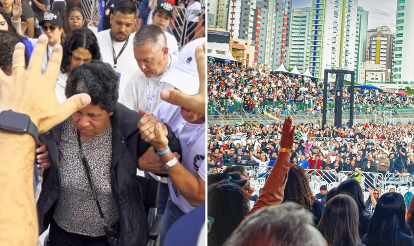 O “Milagres Maringá” atraiu mais de 25 mil pessoas. (Foto: Reprodução/Instagram/Yudi Tamashiro/Instagram/Milagres Maringá).