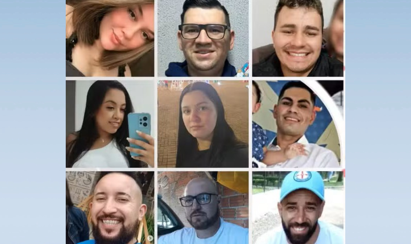 Funcionários mortos na explosão de fábrica no Paraná. (Imagens das redes sociais).