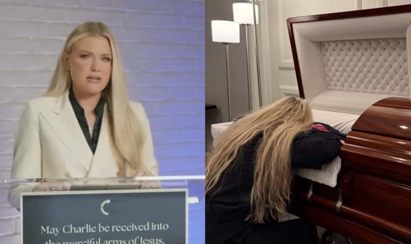 Erika Kirk. (Foto: Reprodução/YouTube/Turning Point USA//Instagram/mrserikakirk).