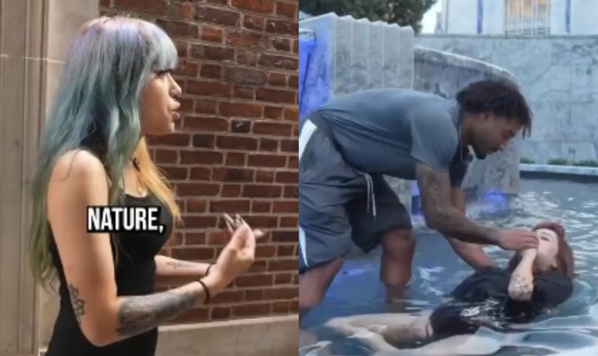 Nikita Taylor ouviu o Evangelho e se converteu nos EUA. (Foto: Reprodução/Instagram/Kevin Perry).