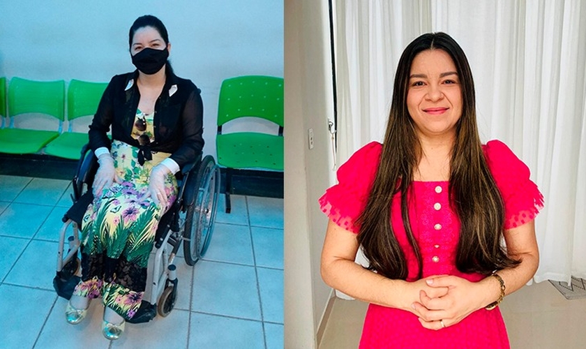 Taiane Colares Gali foi curada da Síndrome de Behçet. (Foto: Site Mulher Cristã).