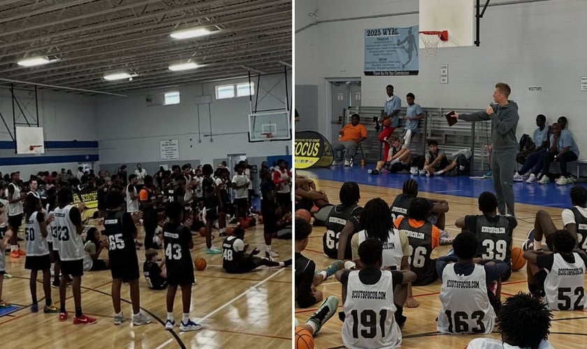 Os atletas que foram evangelizados. (Foto: Reprodução/Instagram/Doug Elks)