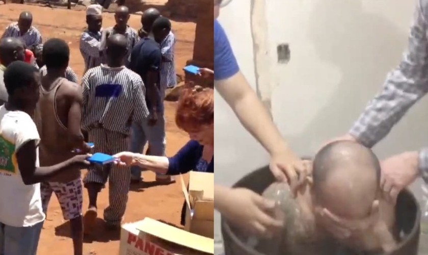 A “Prisoners For Christ” realiza cultos e estudos bíblicos dentro das prisões. (Foto: Reprodução/YouTube/pfcwebvídeos).