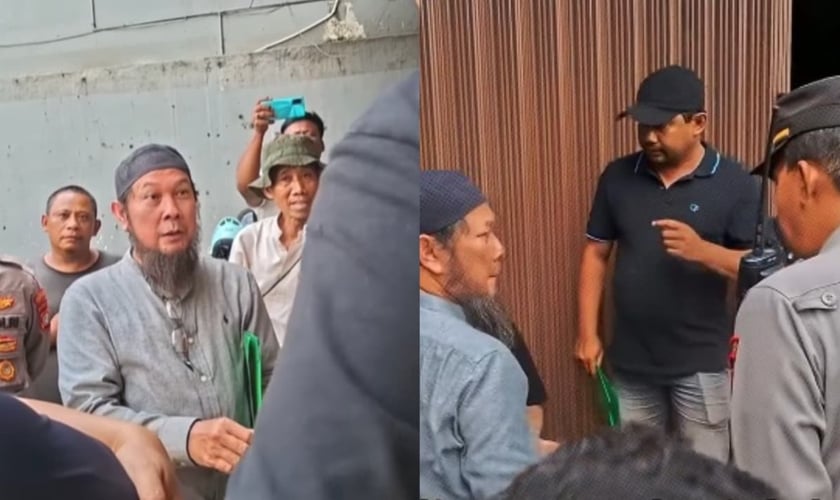 Os islâmicos locais estão tentando impedir o funcionamento da igreja. (Foto: Reprodução/Instagram/gerakanpis).