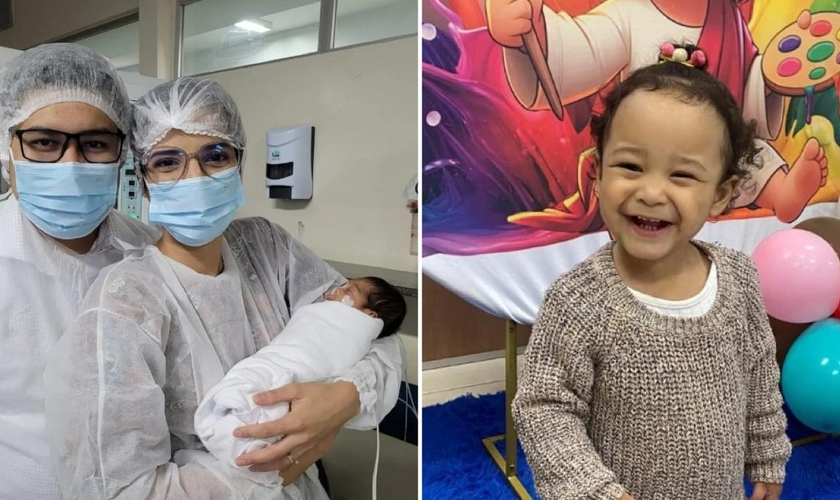 Sara, Guilherme e Sofia. (Foto: Reprodução/Instagram/Sara Machado)