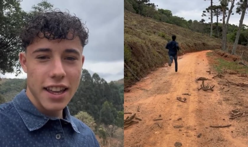 Joshua Rotman não deixa de ir na igreja por causa da longa distância. (Foto: Reprodução/Instagram/Joshua Rotman).