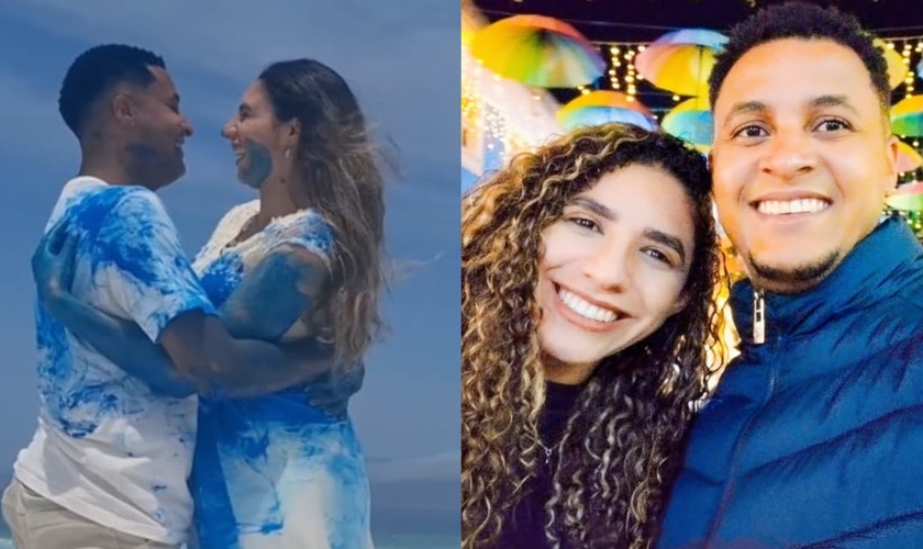 Milaine e Marcelo. (Foto: Reprodução/Instagram/Milaine MuDança).