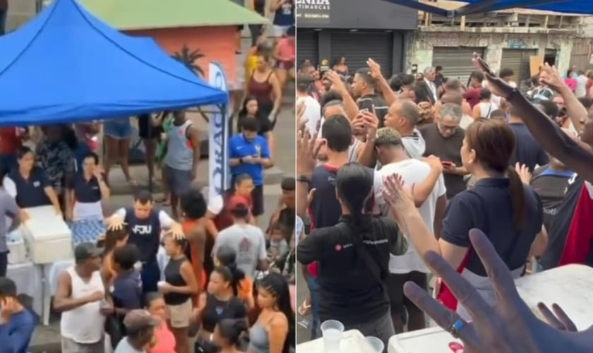 Uma equipe da Igreja Universal do Reino de Deus está levando apoio espiritual aos moradores. (Foto: Reprodução/Instagram/Bispo Gonçalves).