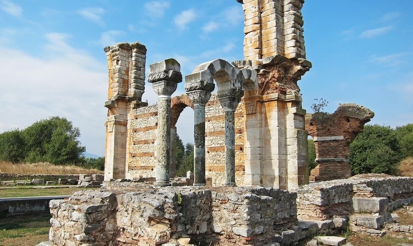 Ruínas em Filipos. (Foto: Pixabay)
