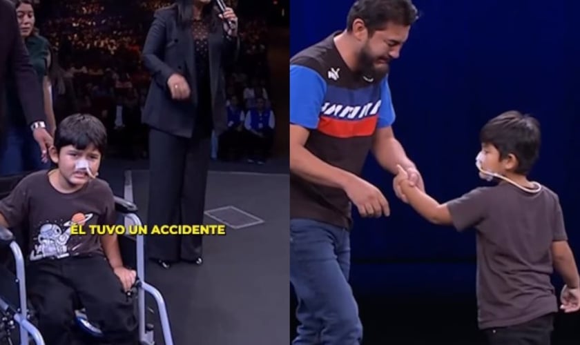 Daniel foi curado por Deus durante um culto na Guatemala. (Foto: Reprodução/Instagram/Casa De Dios).