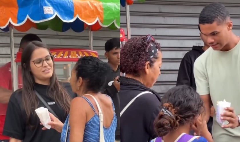 O grupo da Assembleia de Deus Boas Novas realizou um evangelismo criativo em Cariacica. (Foto: Reprodução/Instagram/geracaodedavies).