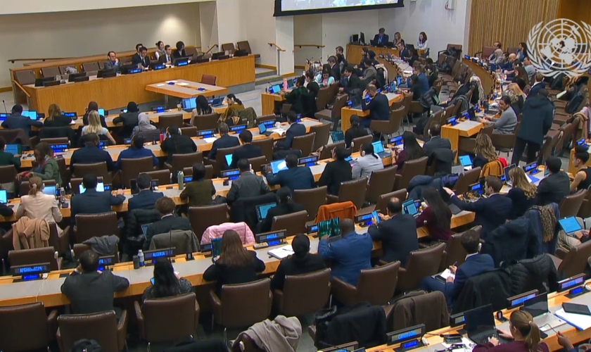 O Terceiro Comitê da Assembleia Geral das Nações Unidas aprovou a resolução. (Foto: Captura de tela/ONU).