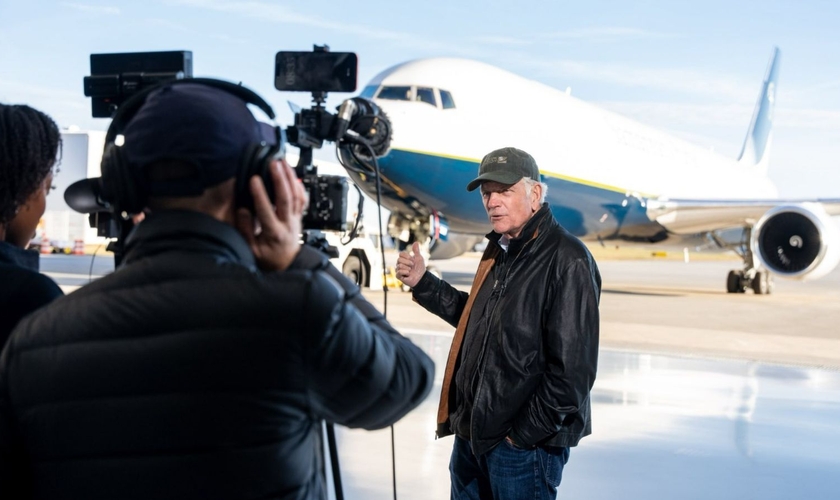 O avião da missão Samaritan's Purse. (Foto: Reprodução/Samaritan's Purse)