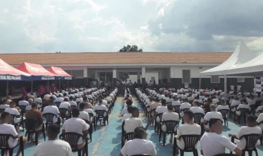 O trabalho evangelístico foi realizado no Hospital de Custódia e Tratamento Psiquiátrico, em Franco da Rocha (SP). (Foto: UNP)