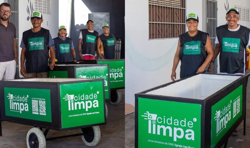 O projeto Cidade Limpa está transformando a vida de moradores de rua em Natal. (Foto: Reprodução/Instagram/Igreja Metodista em Natal).