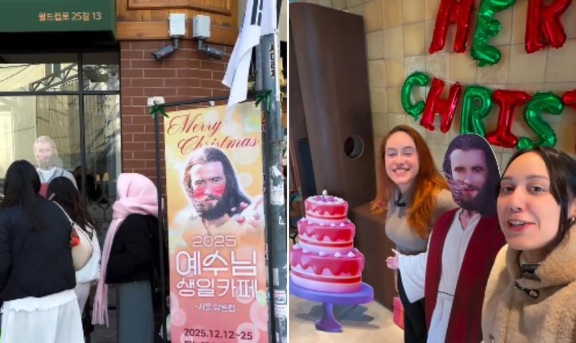 O “fancafe” para Jesus é uma ação evangelística do Campus Crusade for Christ. (Foto: Reprodução/Instagram/marcella.omftv).