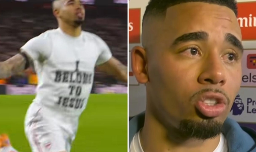 Gabriel Jesus. (Foto. (Reprodução: Instagram/Arsenal/Ballers In God)