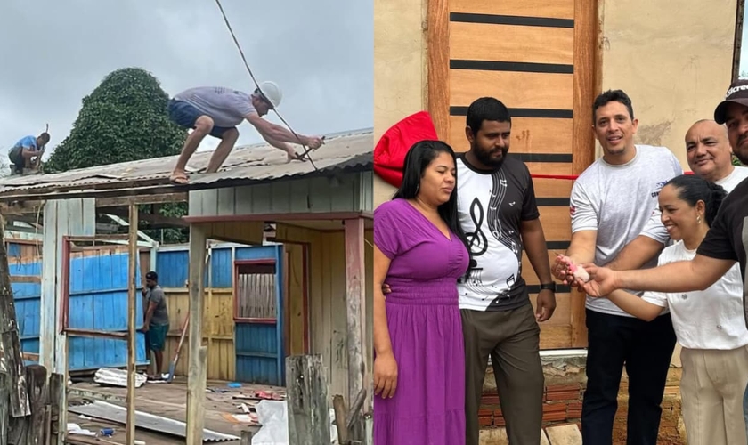 Membros da Igreja Batista Maranata construíram a casa para a família. (Foto: Instagram/Ageu Ibernon Da Silva Braga).