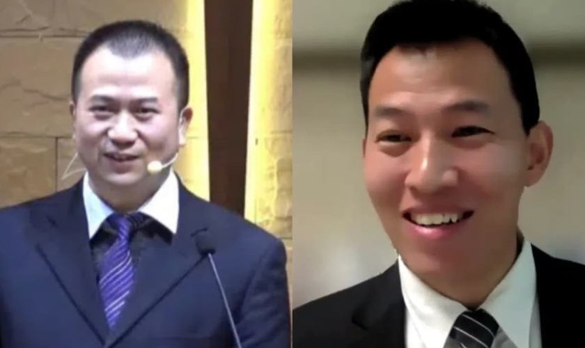 O pastor Li Yingqiang e o pregador Dai Zhichao. (Foto: ChinaAid).