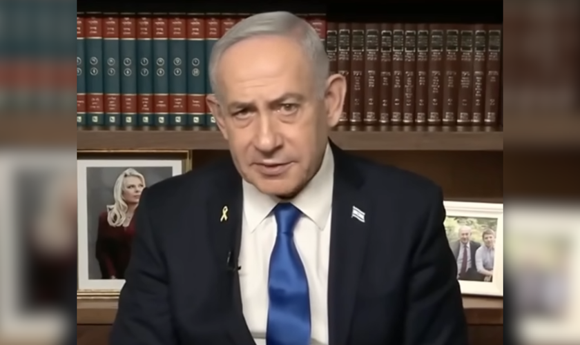 Benjamin Netanyahu: “Israel está pronto para ajudar o povo do Irã”. (Captura de tela/YouTube/Erin Molan)