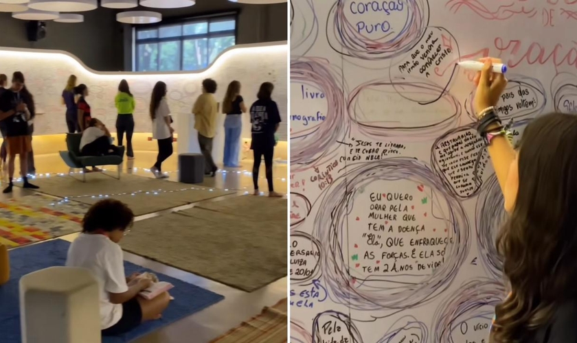 A sala de oração. (Foto: Reprodução/Instagram/Cassiano Machado)