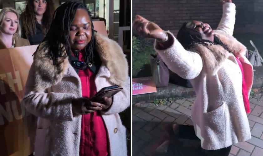 Jennifer Melle agradece a Deus, às orações e ao trabalho de seus advogados pela vitória na Justiça. (Captura de tela/X/Christian Concern)