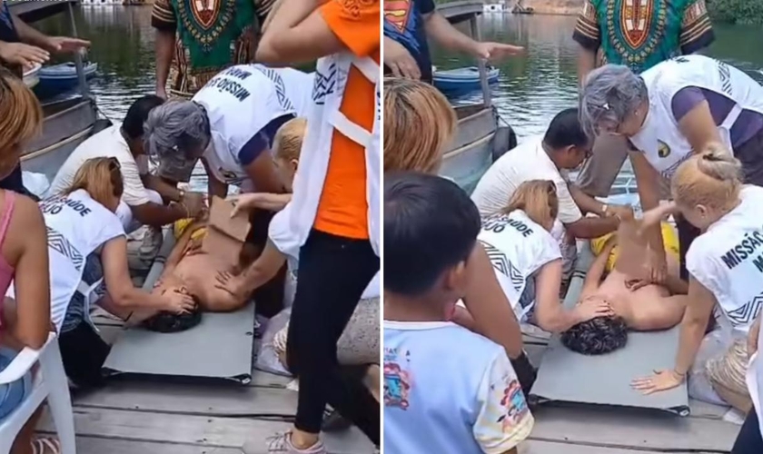 O jovem voltou à vida após a oração. (Foto: Reprodução/Instagram/Missão Despertar Dos Povos)