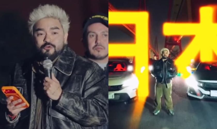 Yudi promoveu um evento automotivo para alcançar os japoneses. (Foto: Reprodução/Instagram/Yudi Tamashiro).