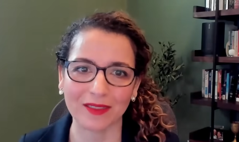 Lana Silk, presidente da Transform Iran, em entrevista á CBN News. (Captura de tela/YouTube/CBN News)