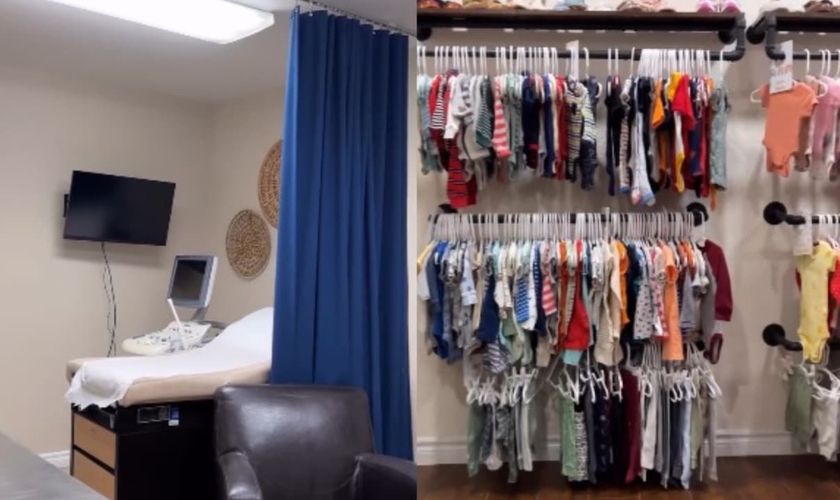 A “Riverside Life Services” serve como alternativa ao aborto. (Foto: Reprodução/Instagram/rafagoiss).