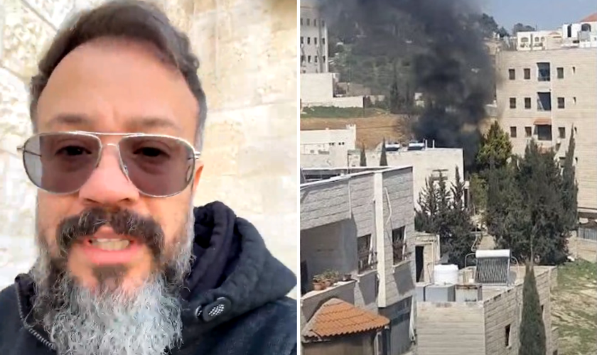 O pastor Homero Aziz relatou que um míssil atingiu a região de Marj el‑Hamam, em Amã, a poucos quilômetros de sua casa e da igreja onde atua. (Foto: Homero Aziz)