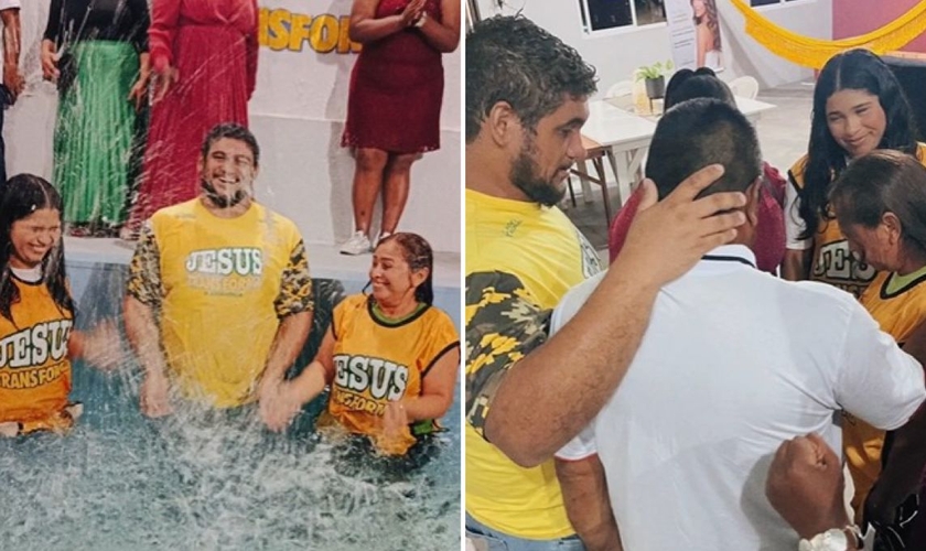 A família foi transformada pelo poder de Deus. (Foto: Reprodução/Instagram/Igreja Batista Água Viva)