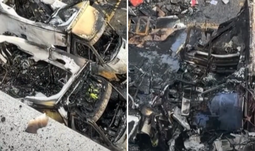 As quatro ambulâncias pertenciam ao Hatzola Northwest, instituição de caridade que apoia a comunidade judaica no Reino Unido. (Captura de tela/Instagram/Metrópoles)