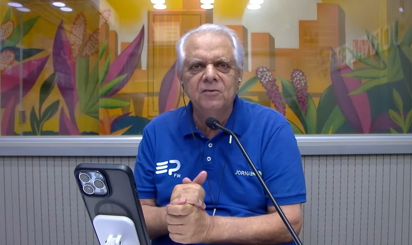 O jornalista José Carlos Magdalena. (Captura de tela/YouTube/Jornal da EP)